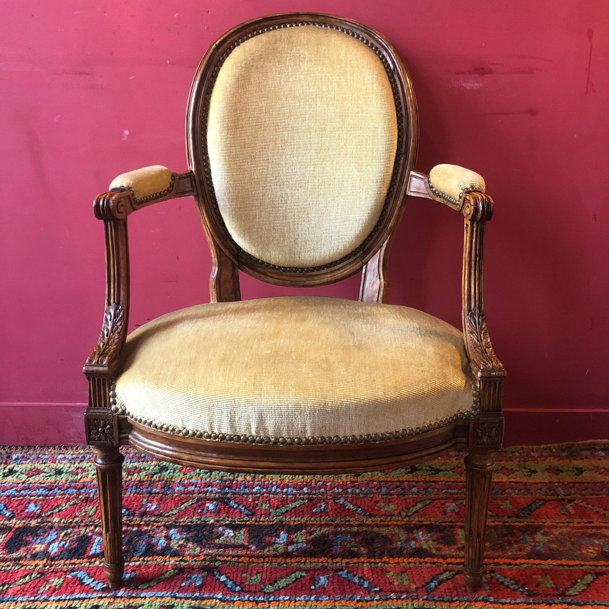 G. Jacob, Paire De Fauteuils, époque Louis XVI-photo-2