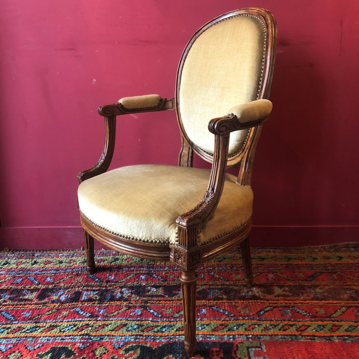 G. Jacob, Paire De Fauteuils, époque Louis XVI-photo-3