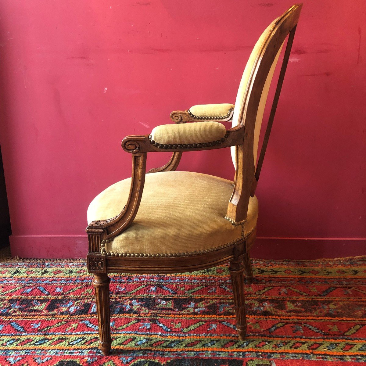 G. Jacob, Paire De Fauteuils, époque Louis XVI-photo-4