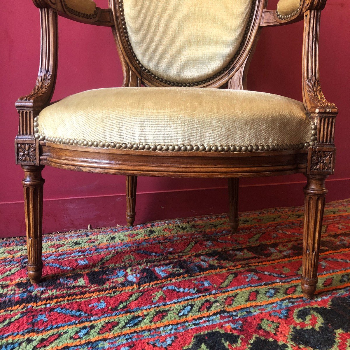 G. Jacob, Paire De Fauteuils, époque Louis XVI-photo-3