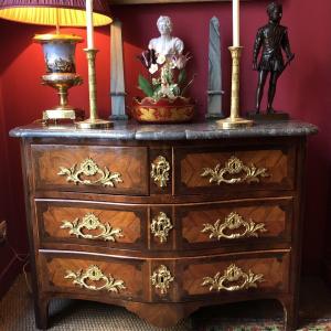 Stamped Popsel, Louis XV Period Chest Of Drawers