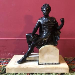 Empereur romain, bronze, XIXème siècle