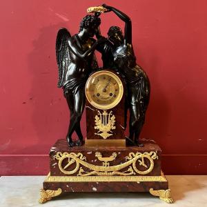 Psyché couronnant Amour, d'après Michallon, début XIXème siècle