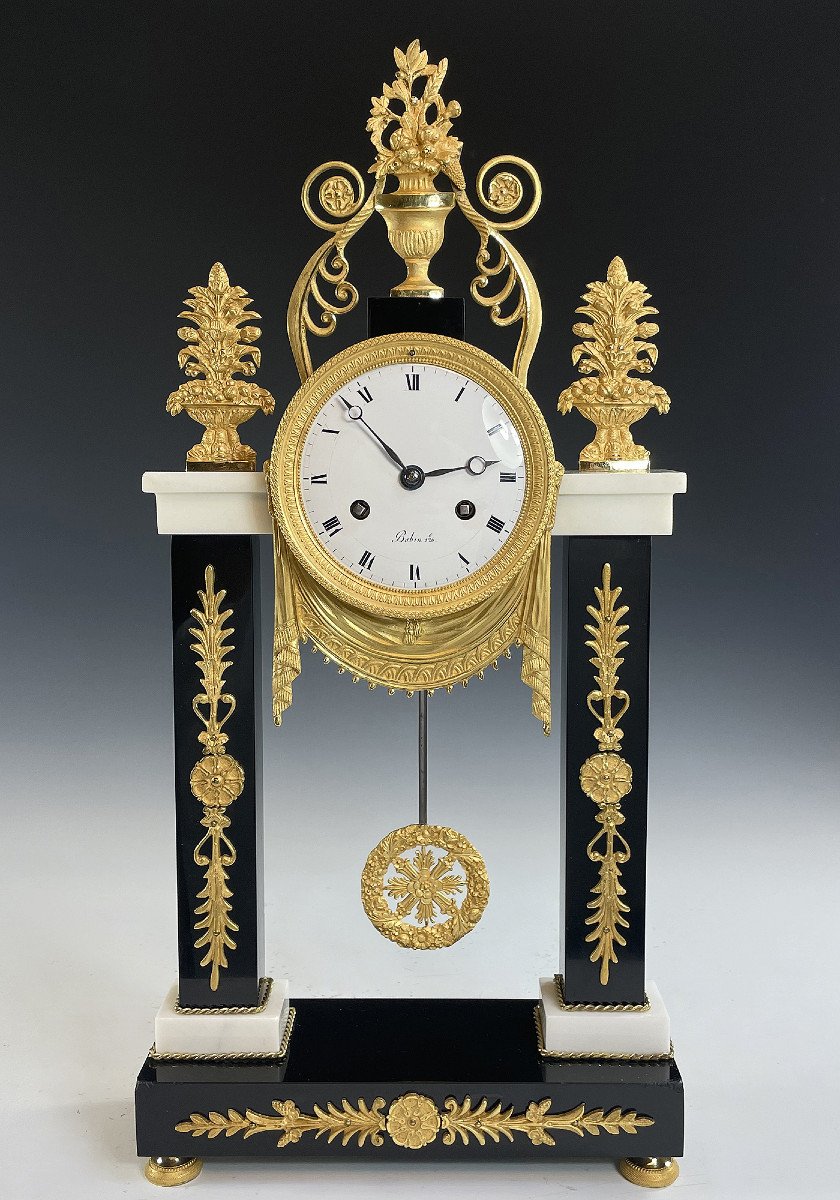 Pendule Portique d'époque Empire Babin