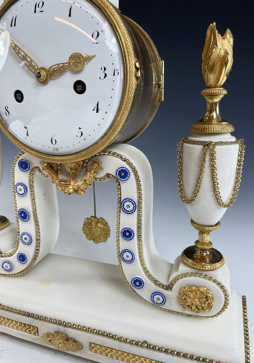 Pendule Portique XVIIIème Epoque Louis XVI-photo-1