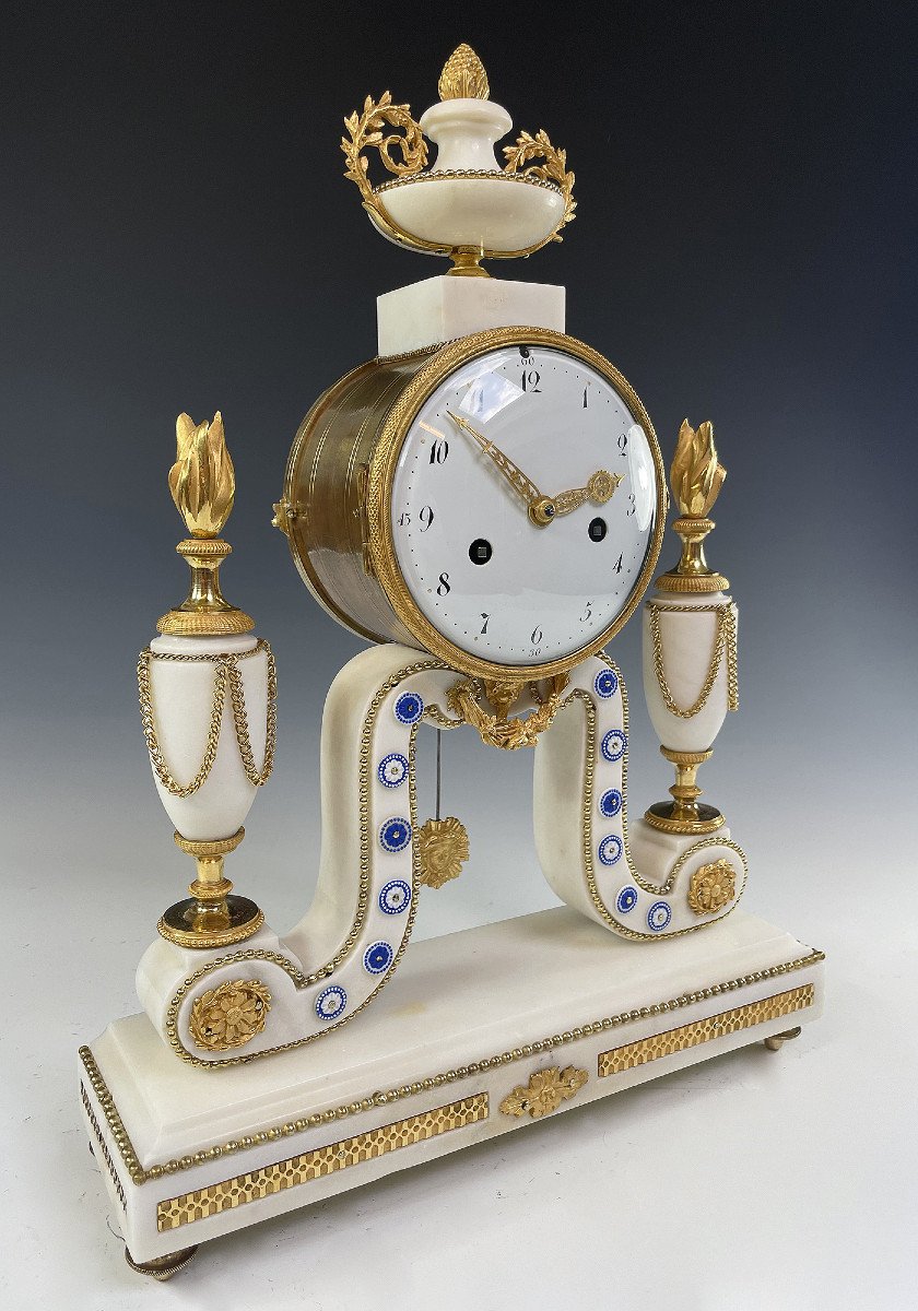 Pendule Portique XVIIIème Epoque Louis XVI-photo-2