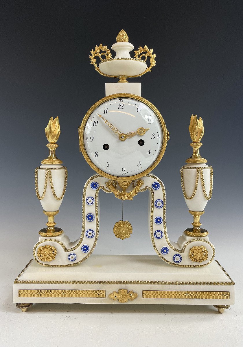 Pendule Portique XVIIIème Epoque Louis XVI