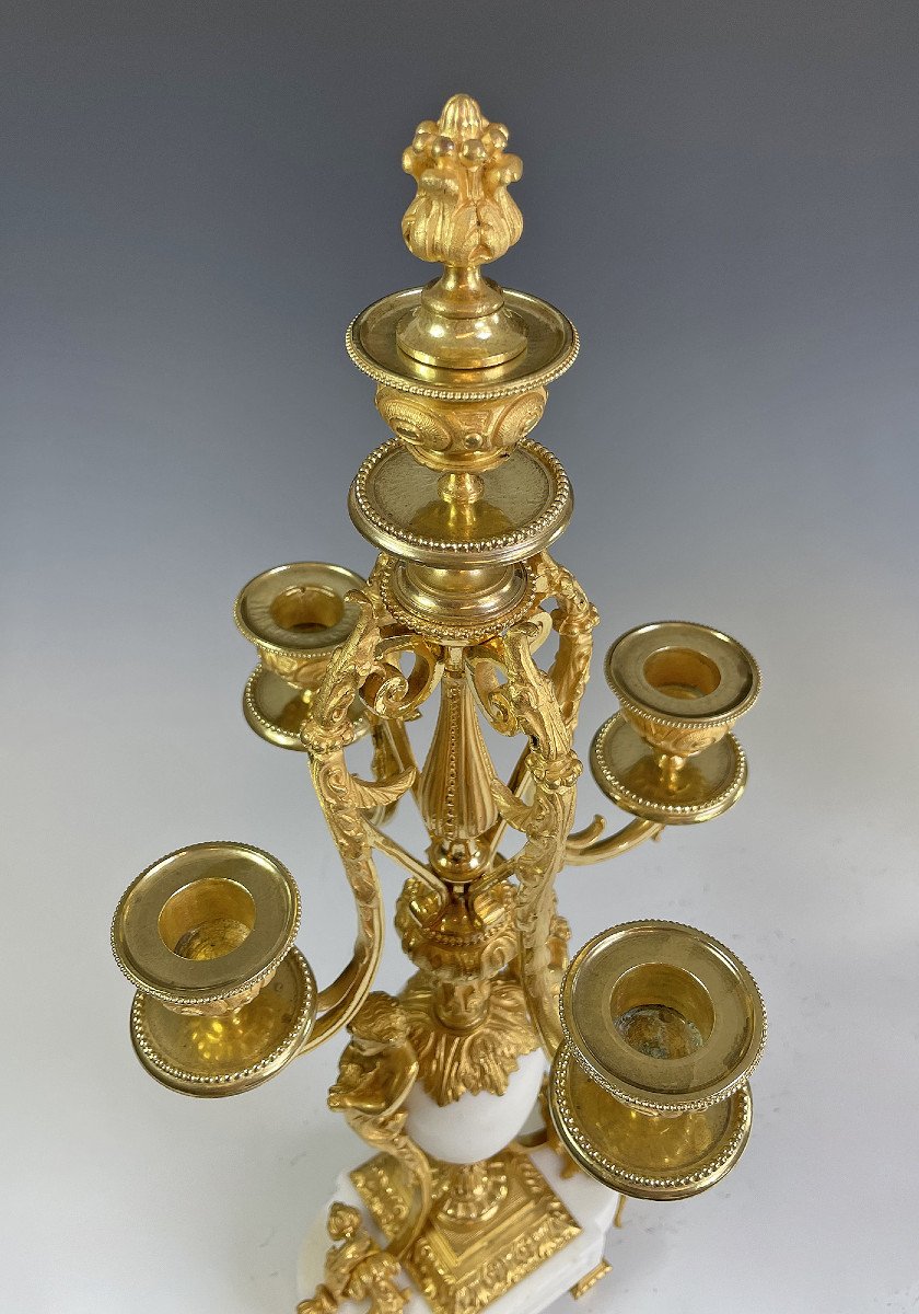 Chandeliers Aux Angelots Protecteur Napoleon III-photo-4