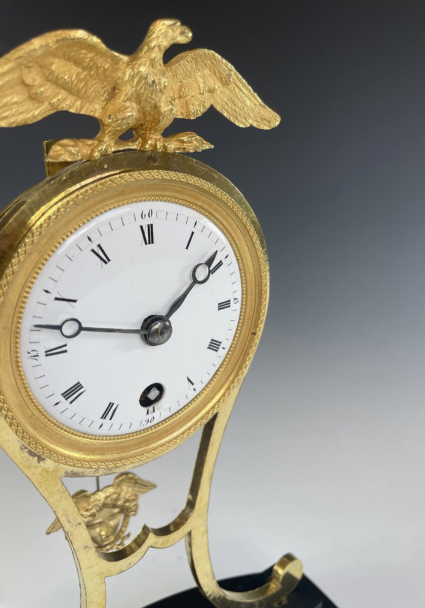 Pendule époque Empire "aigle"-photo-4