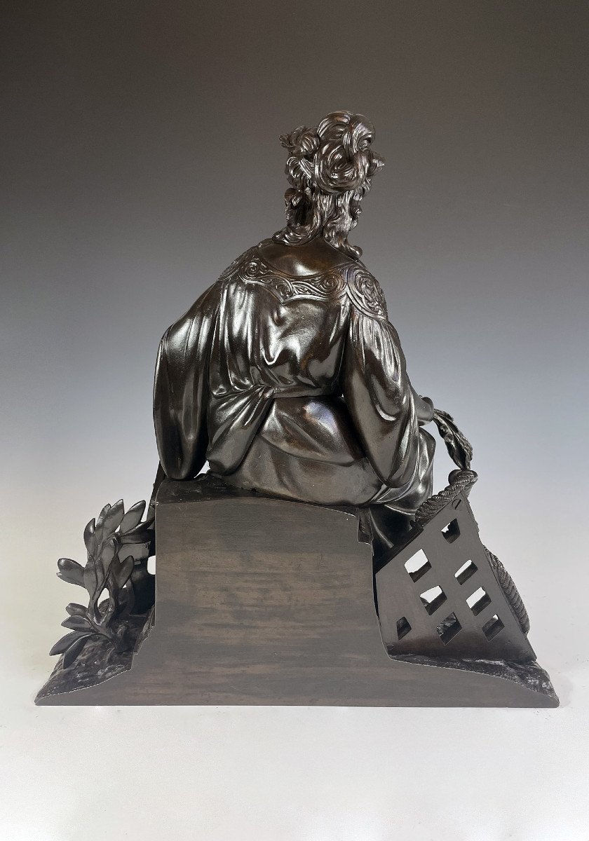  Sculpture Mythological In Bronze “goddess Ceres” 1850-photo-4