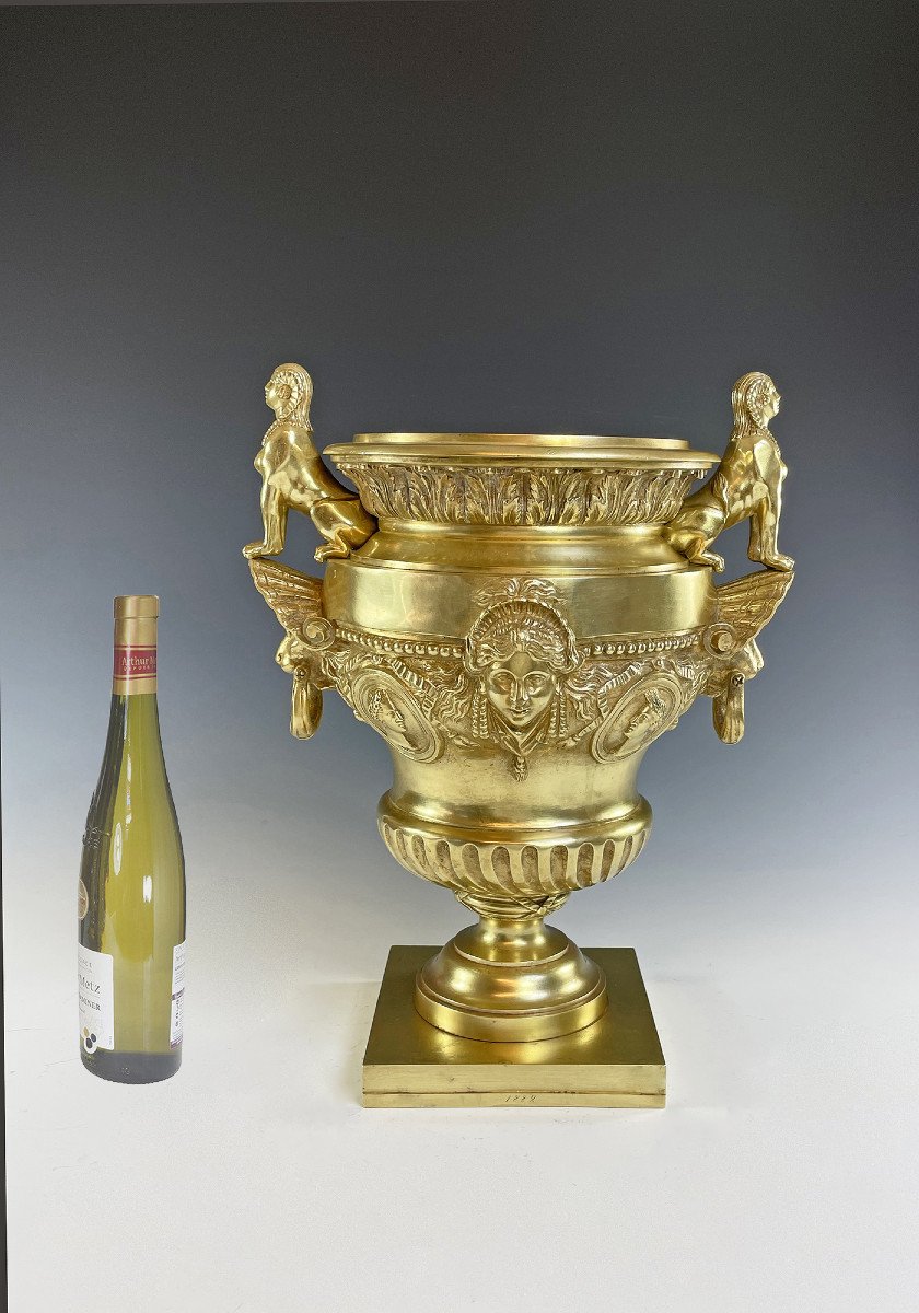 Grand Vase Médicis Style Empire XIXème-photo-3