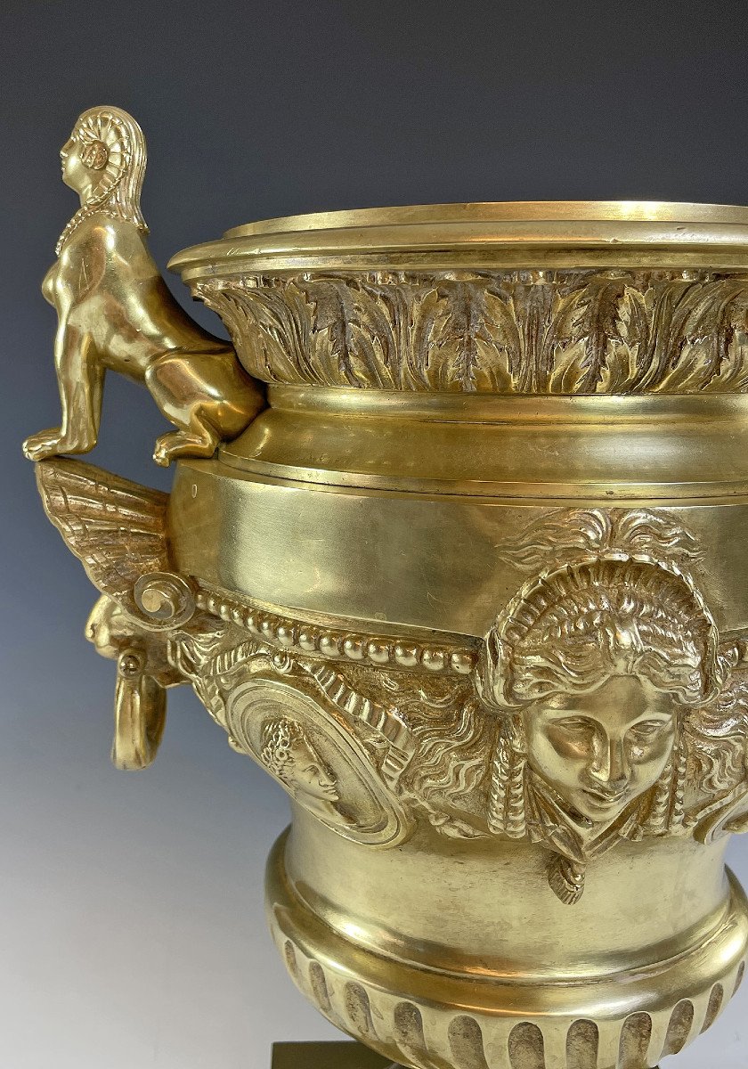 Grand Vase Médicis Style Empire XIXème-photo-4