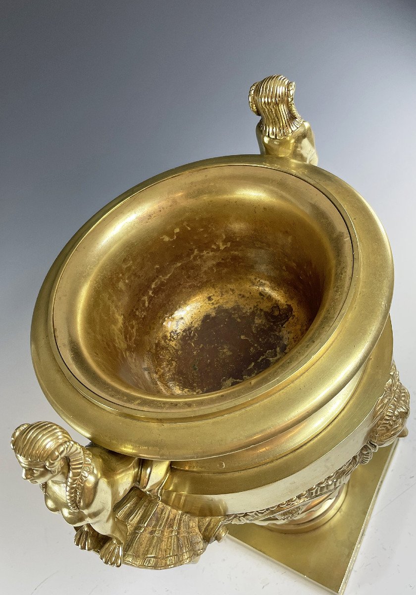 Grand Vase Médicis Style Empire XIXème-photo-5