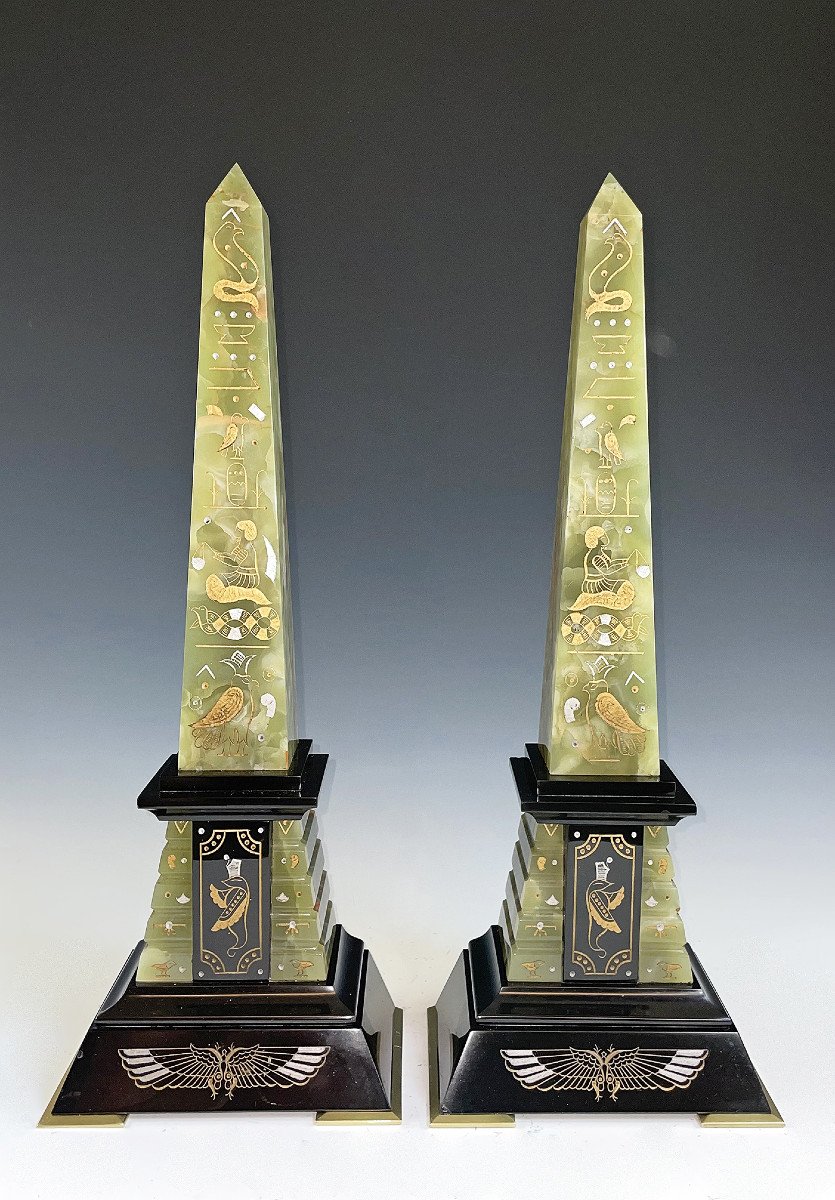 Obélisques "retour d'Egypte" Début XXème