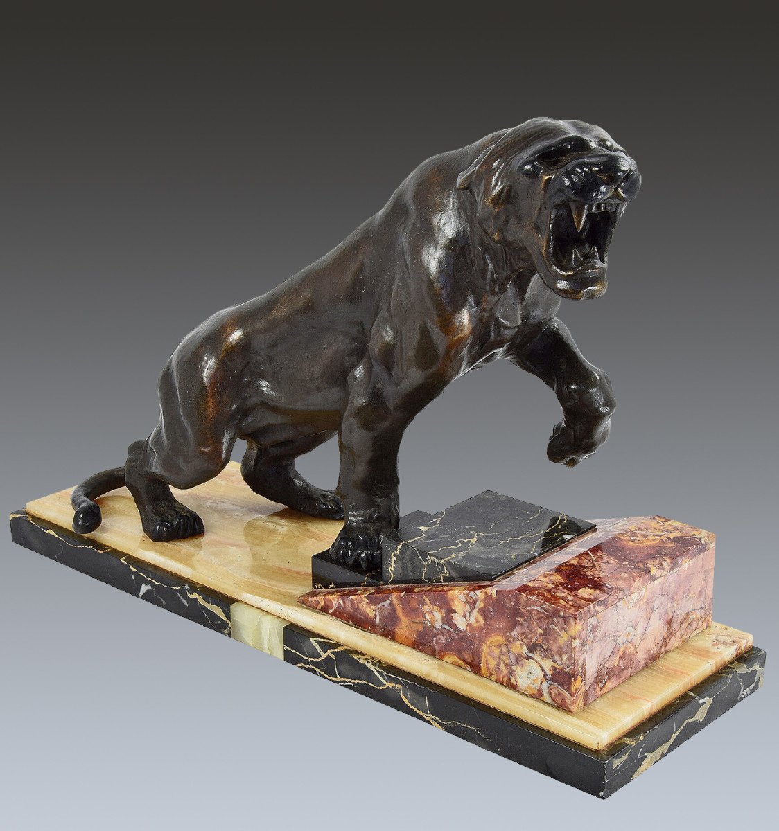  Sculpture In Regulates Patinated Art Déco-photo-3