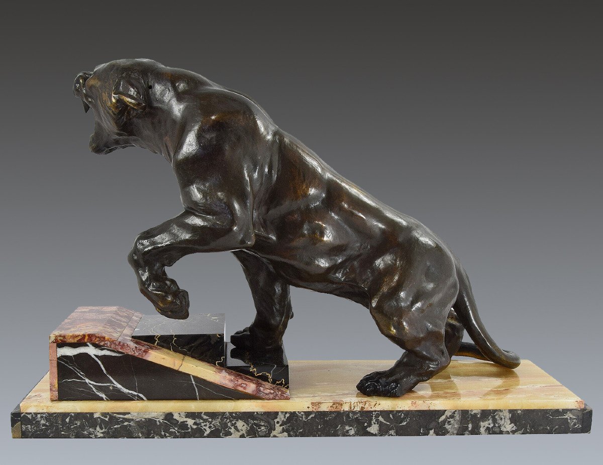  Sculpture In Regulates Patinated Art Déco-photo-2