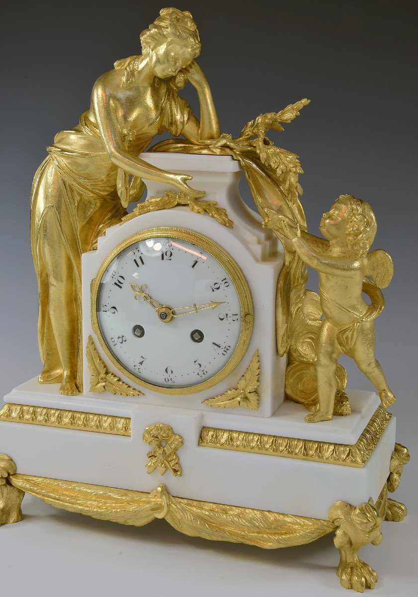 Pendule XVIIIème d' époque Louis XVI 1780-photo-2