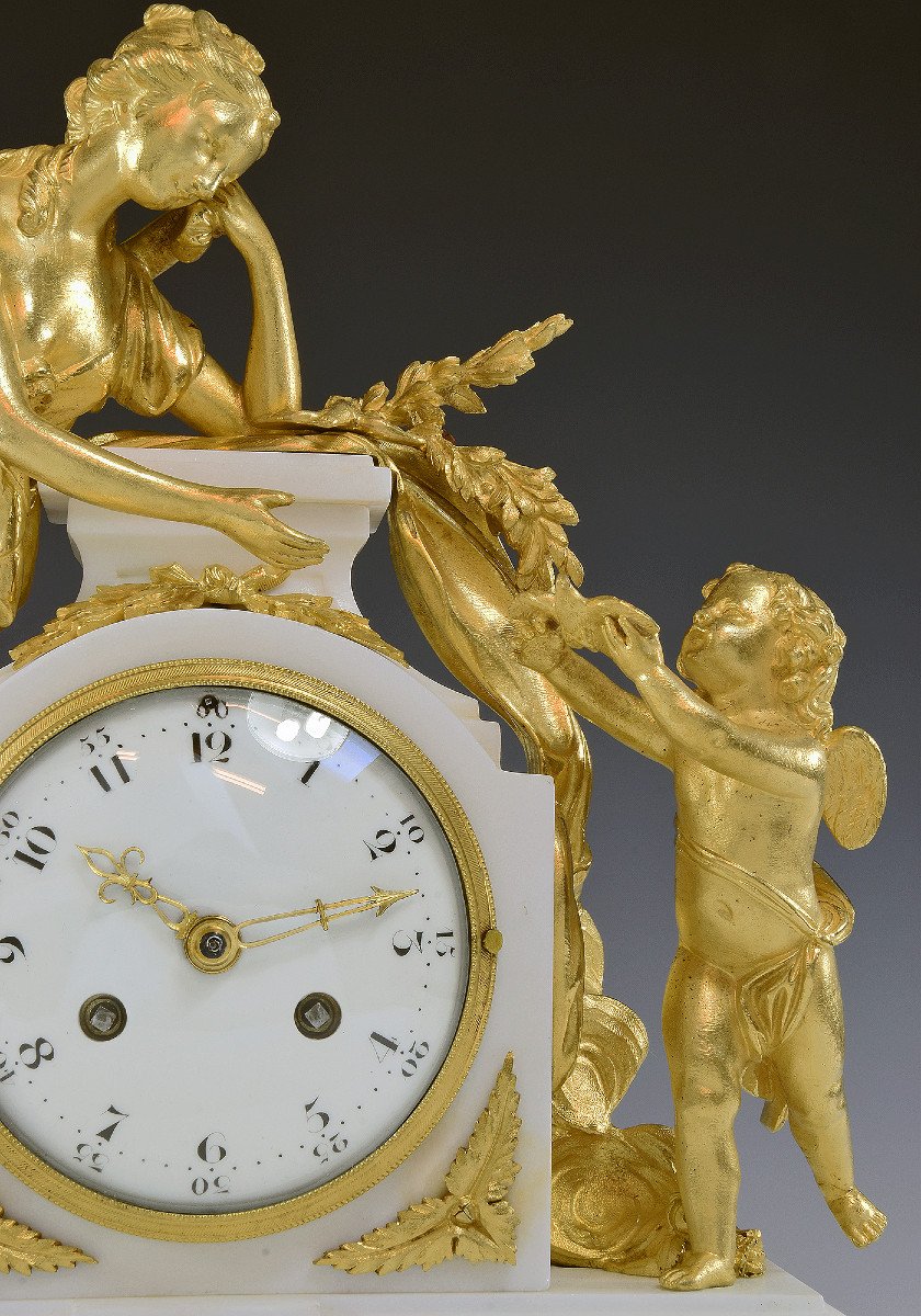 Pendule XVIIIème d' époque Louis XVI 1780-photo-3