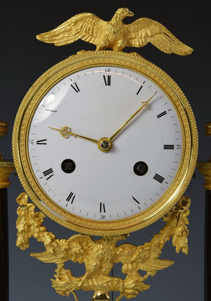 Pendule Portique d'époque Empire 1805-photo-4
