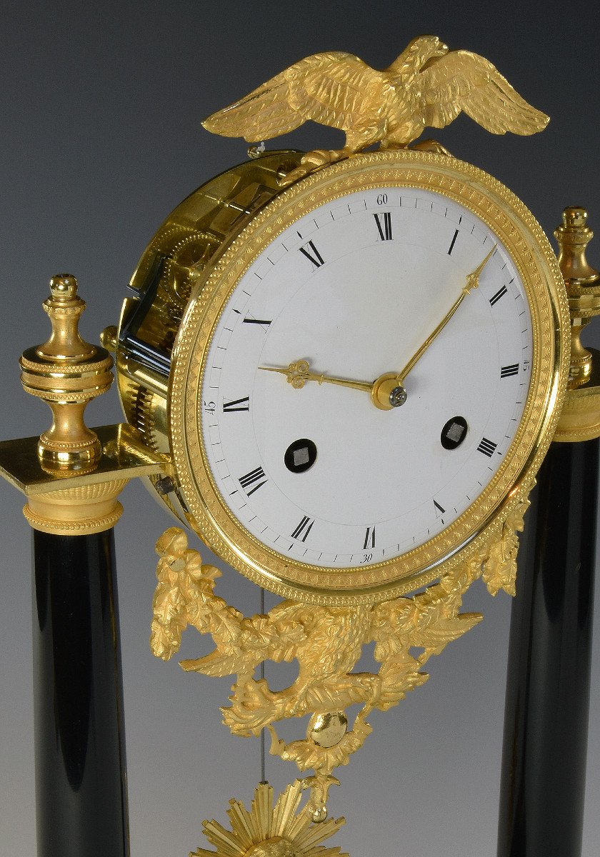 Pendule Portique d'époque Empire 1805-photo-3
