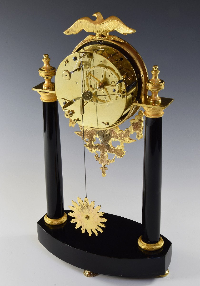 Pendule Portique d'époque Empire 1805-photo-4