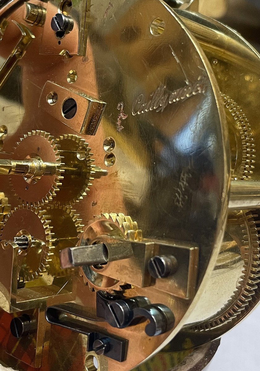 Pendule à l'éffigie Du Poète Virgile Horloger Cailly 1840-photo-5