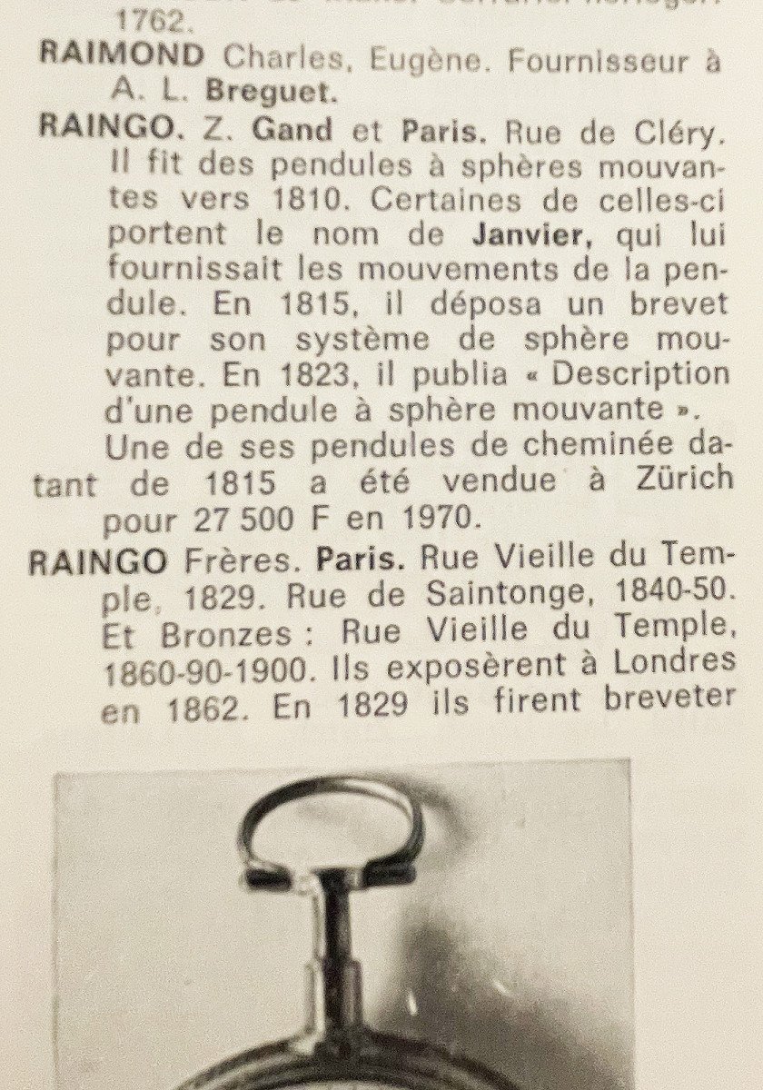 Pendule Cartel Louis XV Raingo 1860-photo-3
