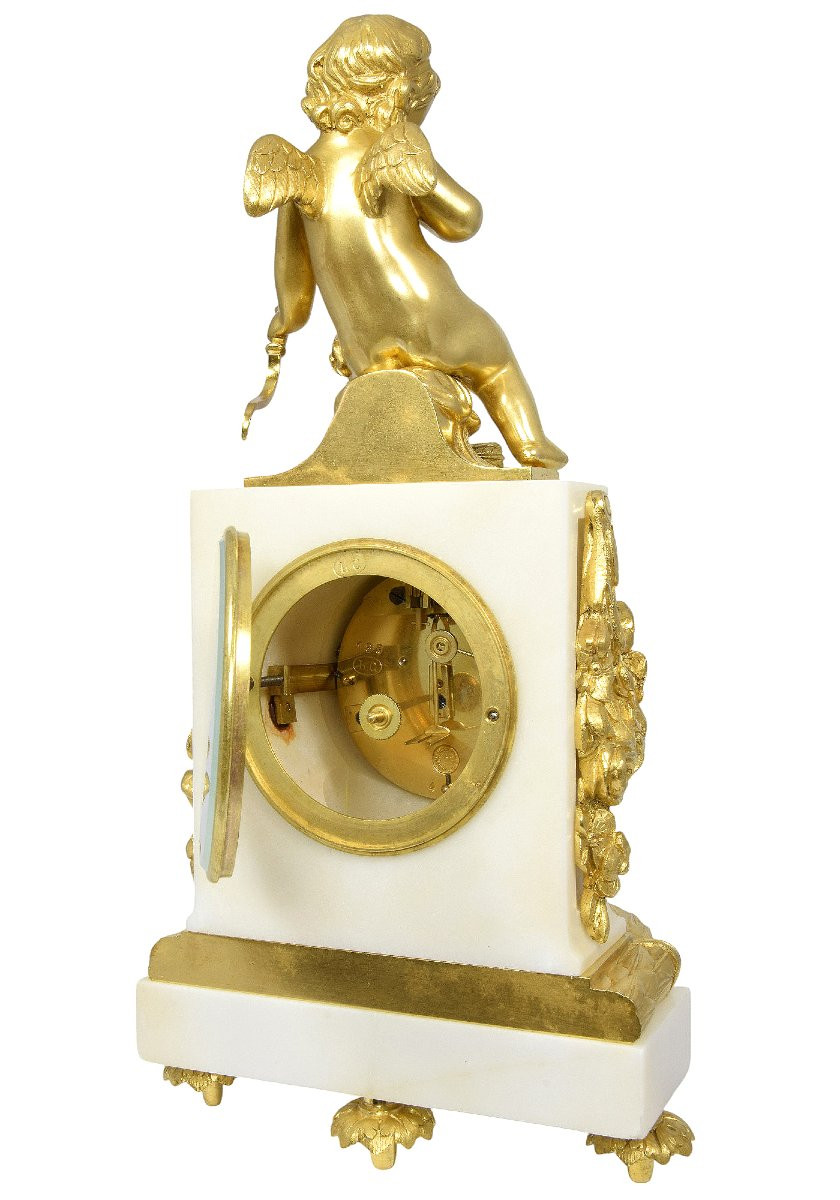 Clock "threatening Love" Watchmaker: Vincenti 1855-photo-5