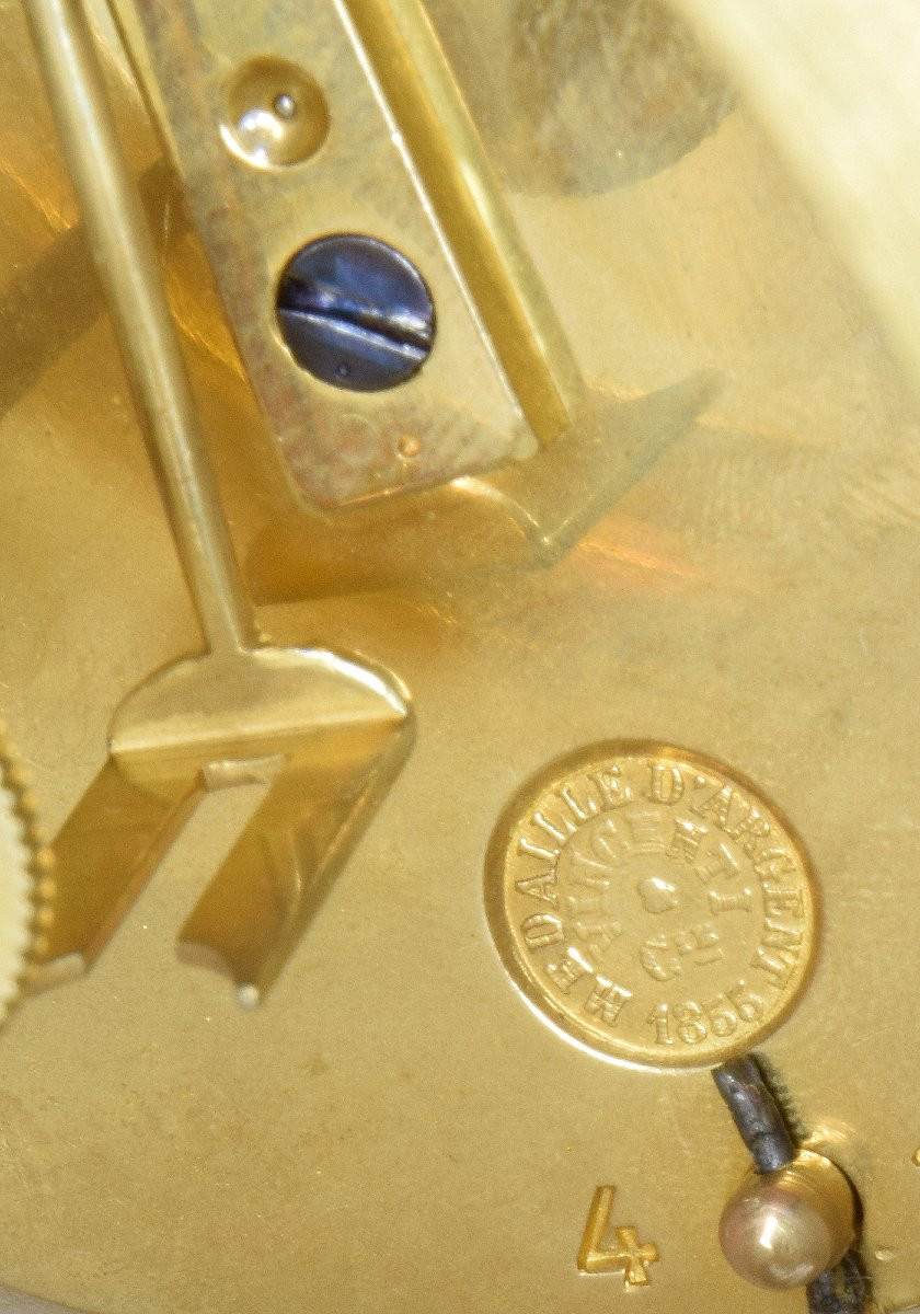 Clock "threatening Love" Watchmaker: Vincenti 1855-photo-6