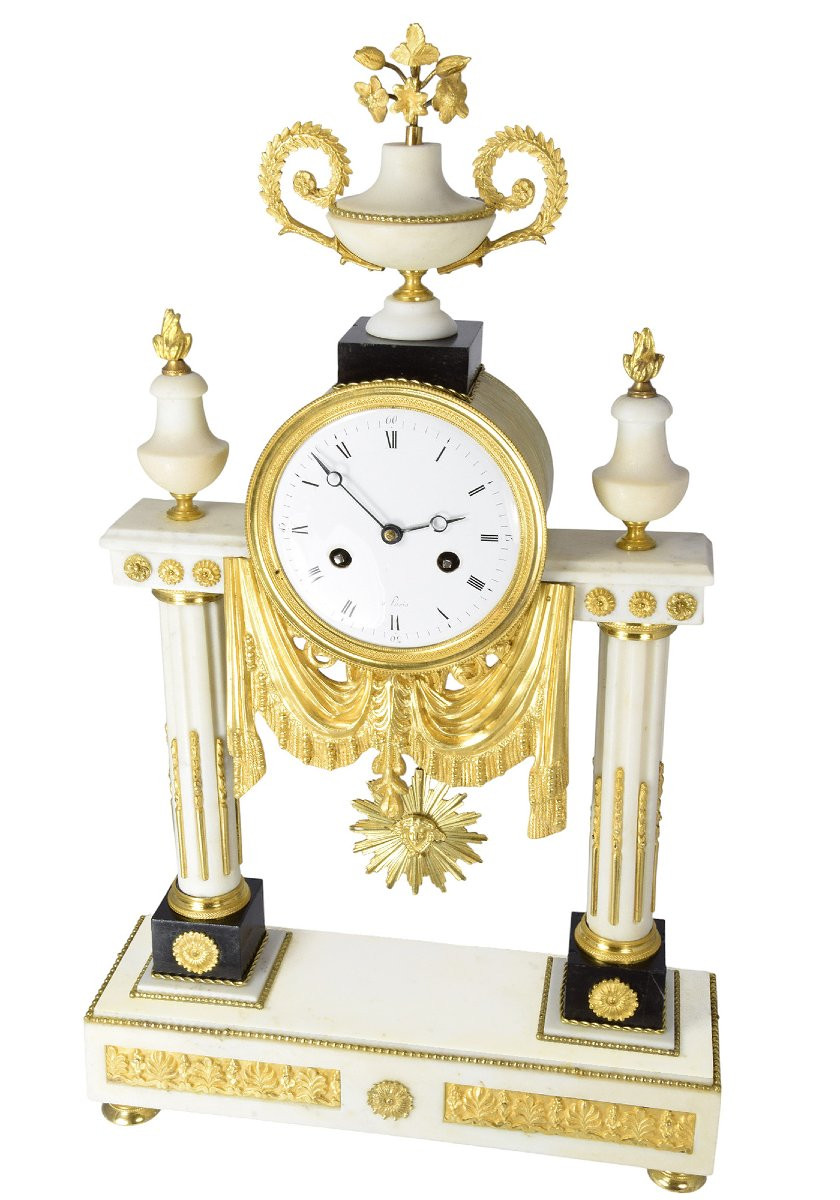 Empire Period Portico Clock-photo-3