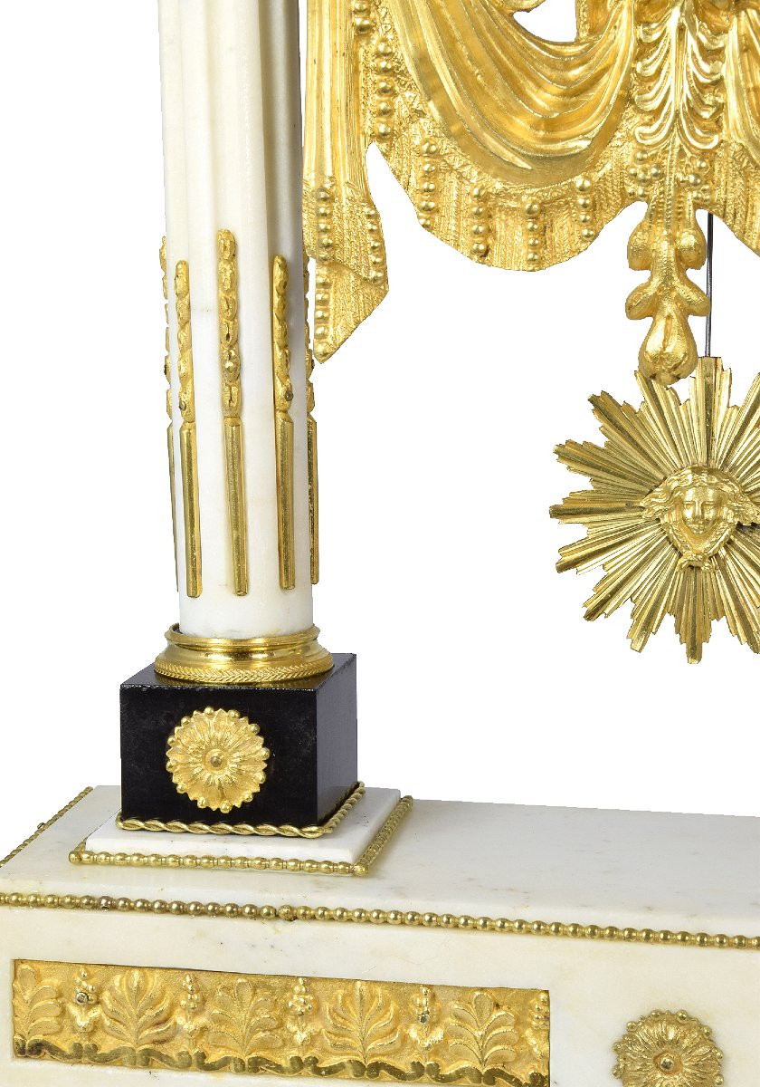Empire Period Portico Clock-photo-4