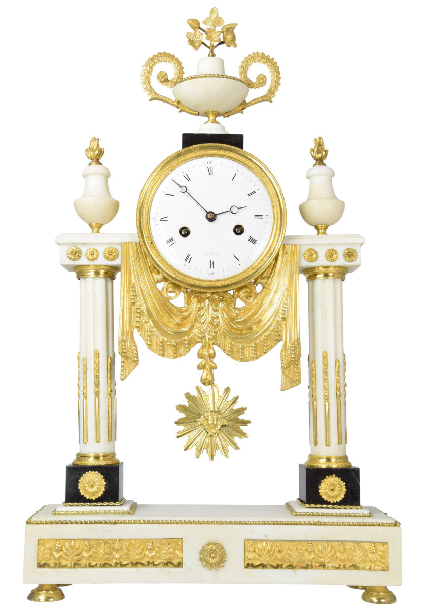 Empire Period Portico Clock