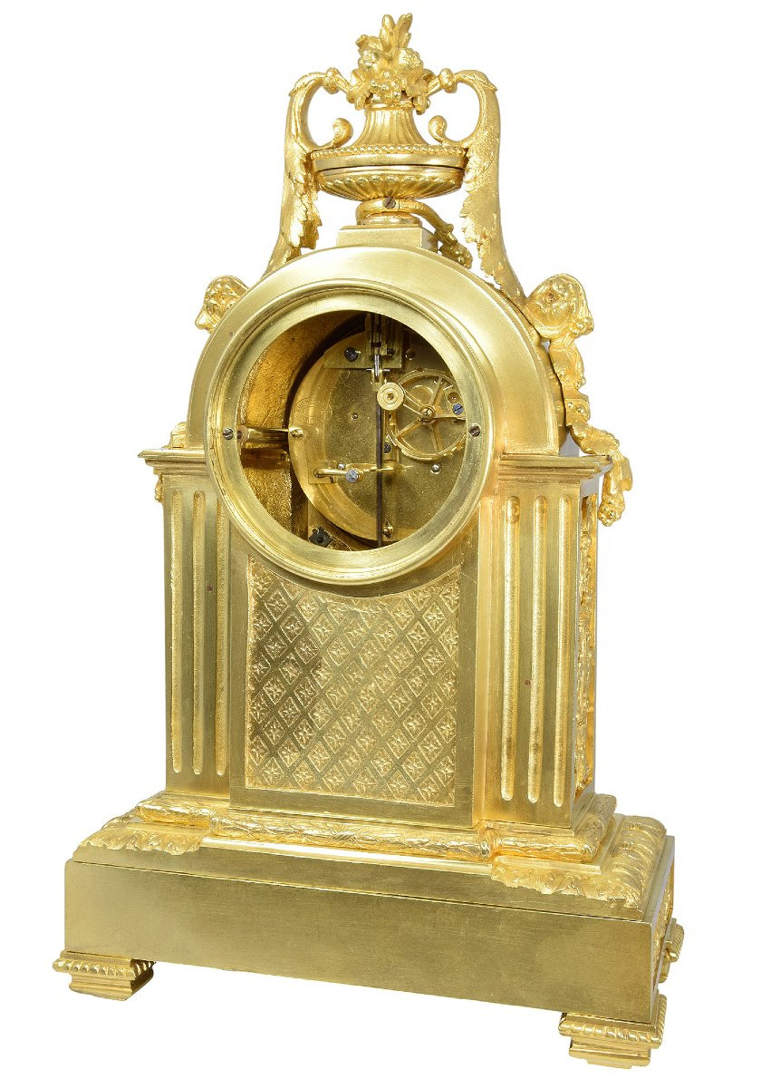Clock In Gilded Bronze Napoléon III-photo-6