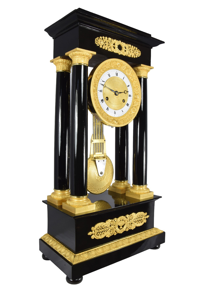Large Clock Portico Watchmaker : Caillot 1830