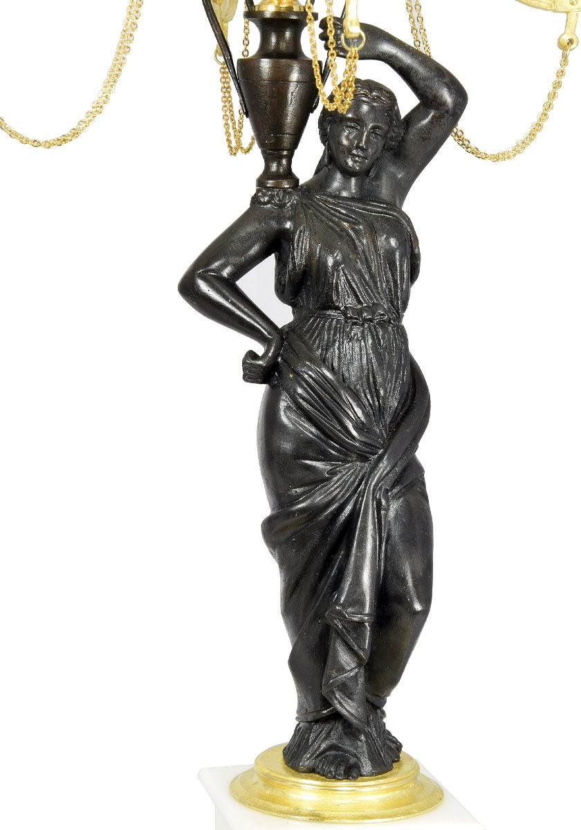 Candlesticks Vestal Napoléon III-photo-1