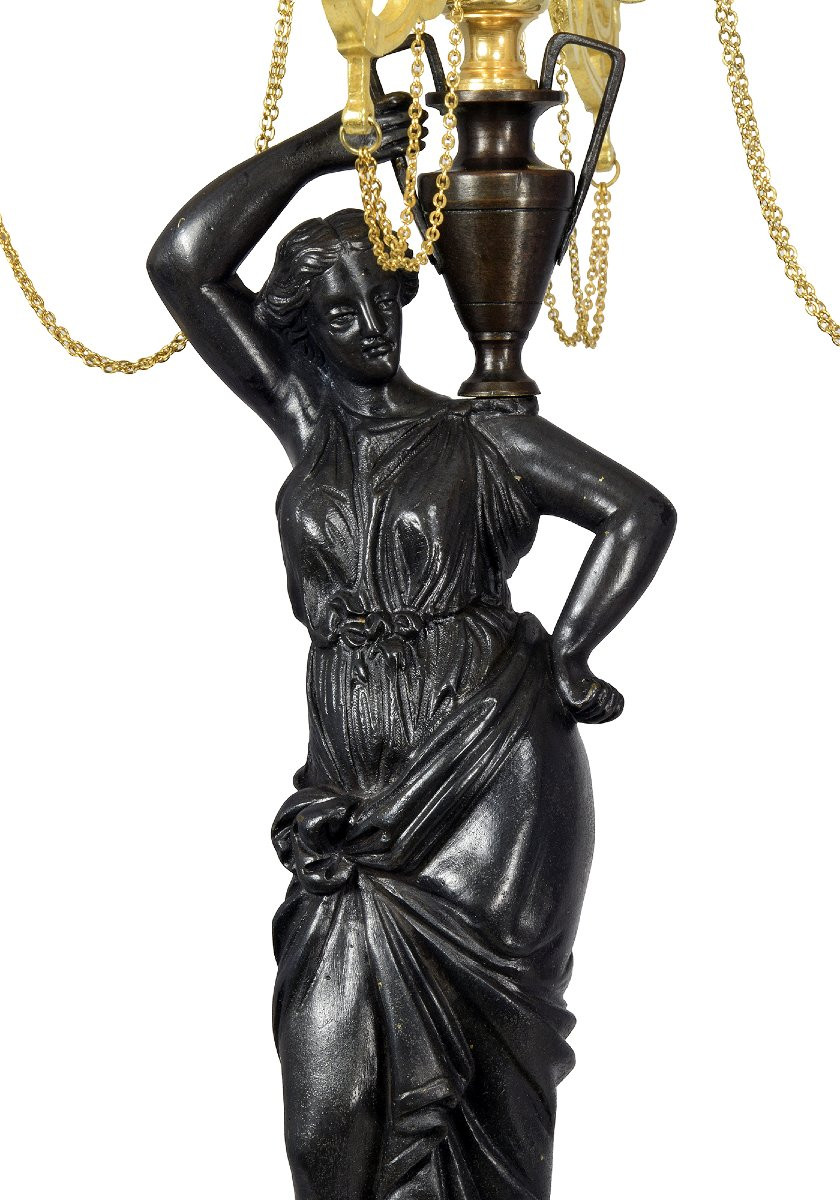 Candlesticks Vestal Napoléon III-photo-2