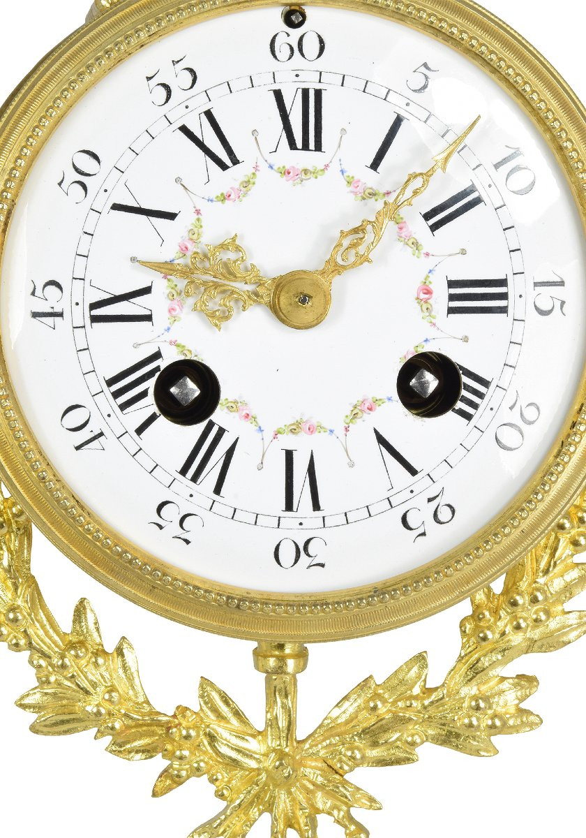  Clock Portico In Marble And Gilded Bronze Napoléon III-photo-4