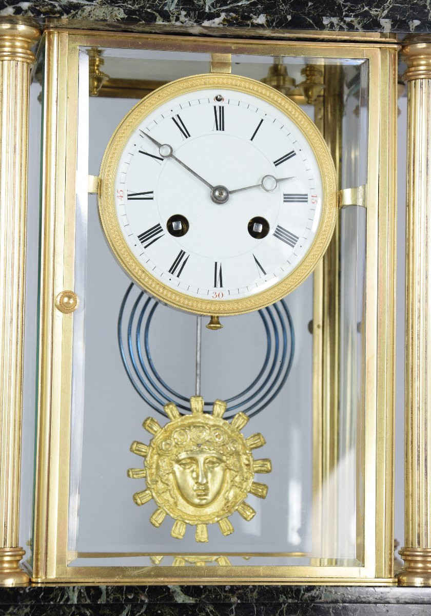 Pendule "Un lion puissant" de style Empire XIXème-photo-1