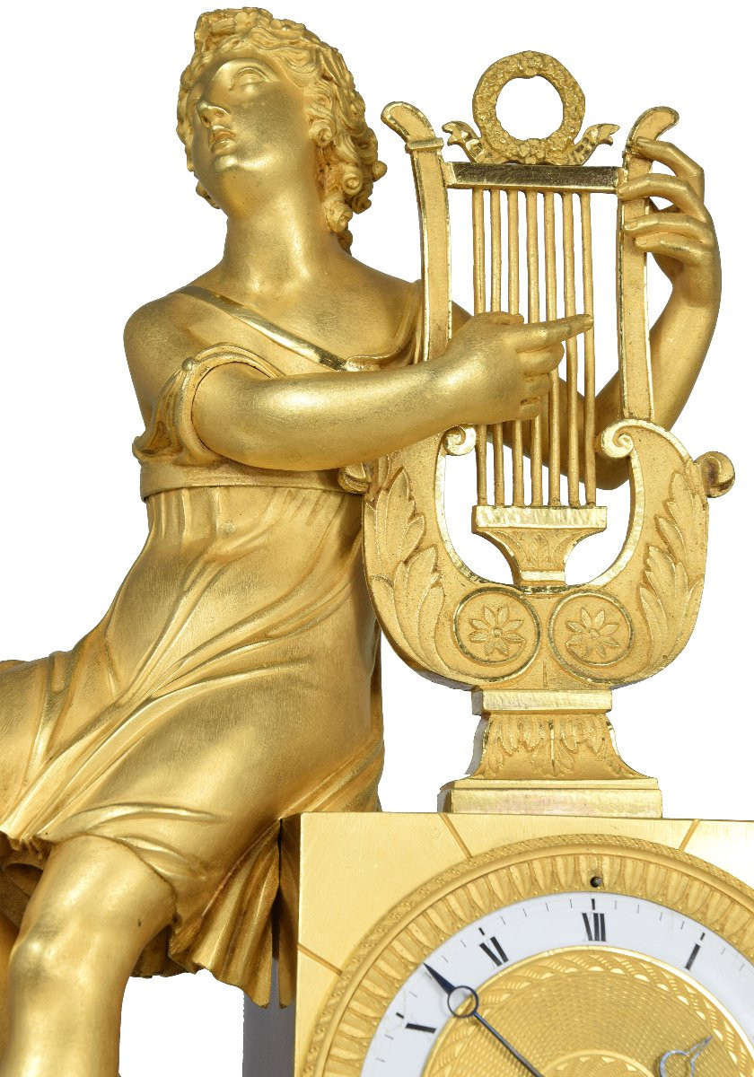 Pendule "Orphée charmant les bêtes sauvages" mythologique-photo-2