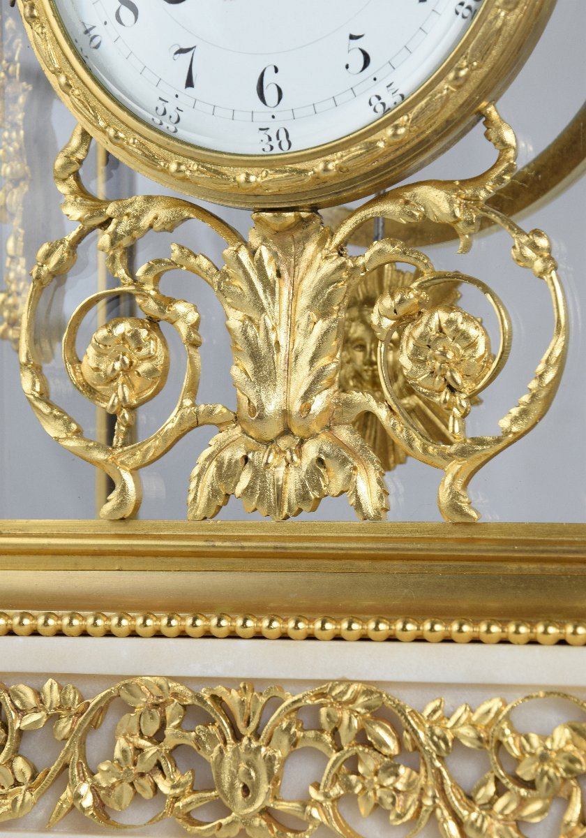  Clock Napoléon III Glass Cage Watchmaker: Marti 1889-photo-3