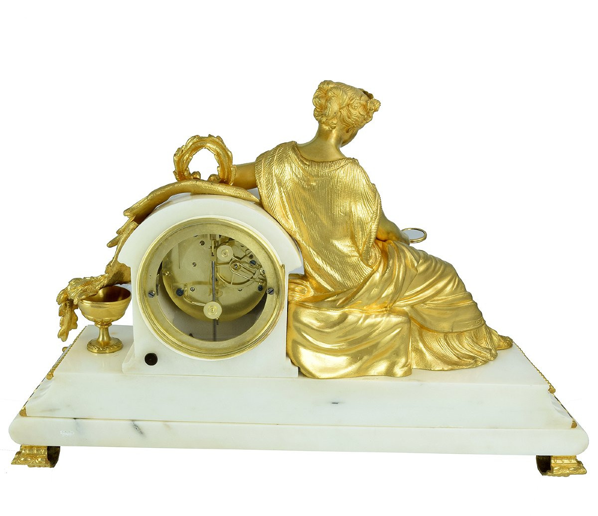 Clock "young Woman In The Mirror" Farret-photo-3