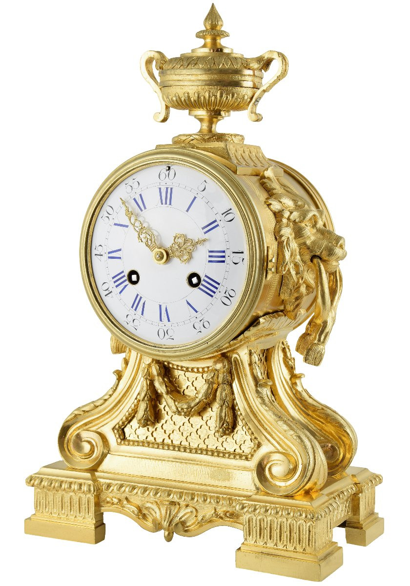 Pendule "Mufles de lion" Néo-classique JAPY FILS 1855-photo-2