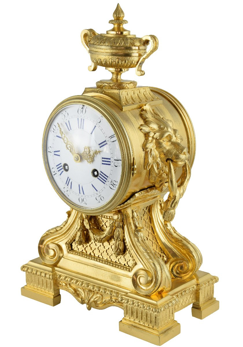 Pendule "Mufles de lion" Néo-classique JAPY FILS 1855-photo-4