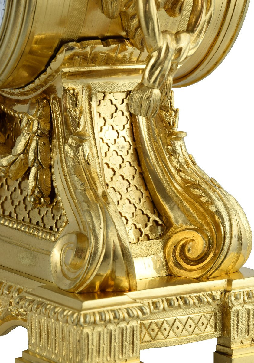 Pendule "Mufles de lion" Néo-classique JAPY FILS 1855-photo-4