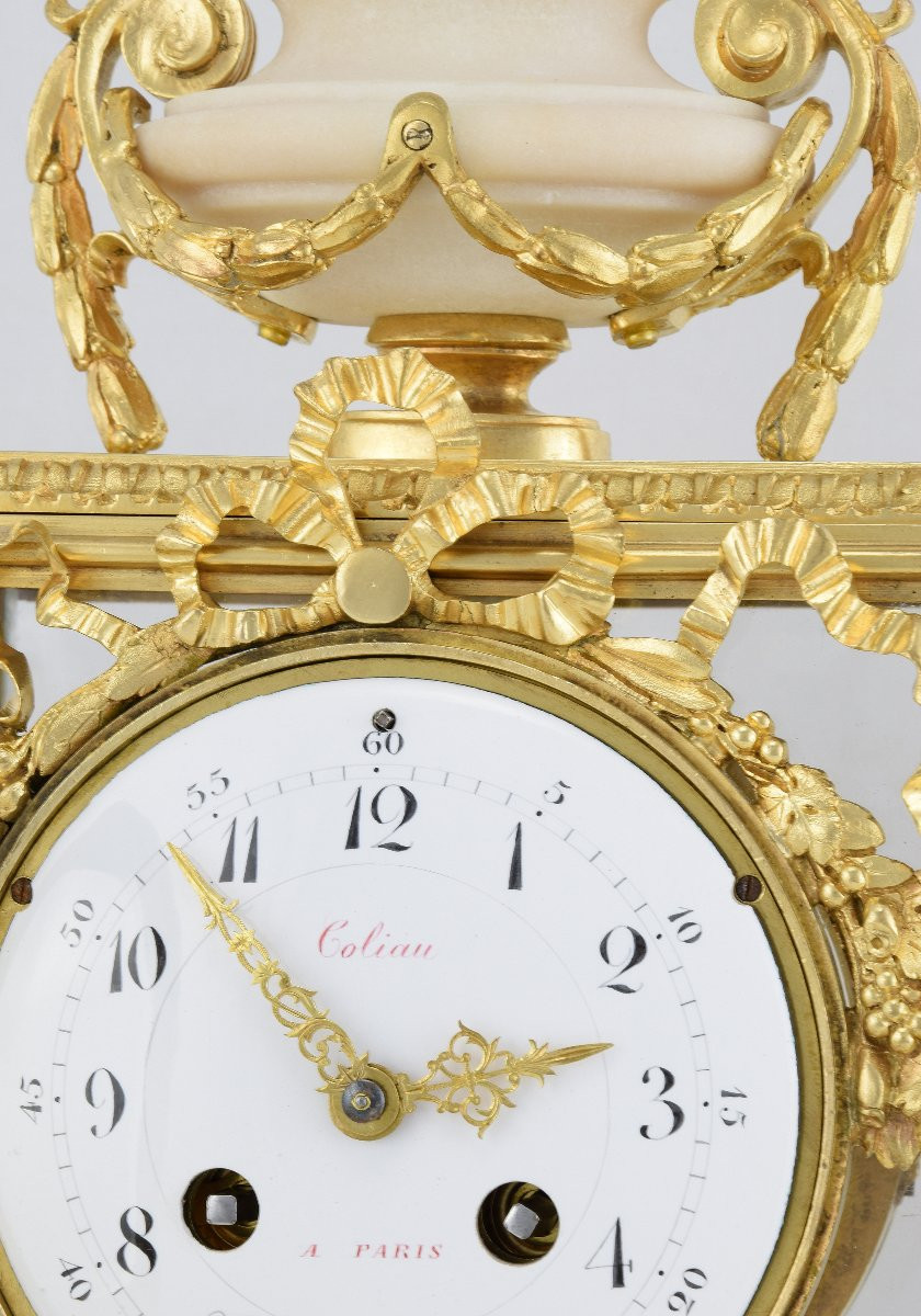 Pendule cage en verre Horloger  MARTI 1889-photo-6