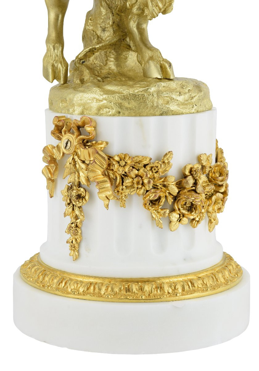 Grande paire de candélabres petits Bacchus XIXème-photo-3