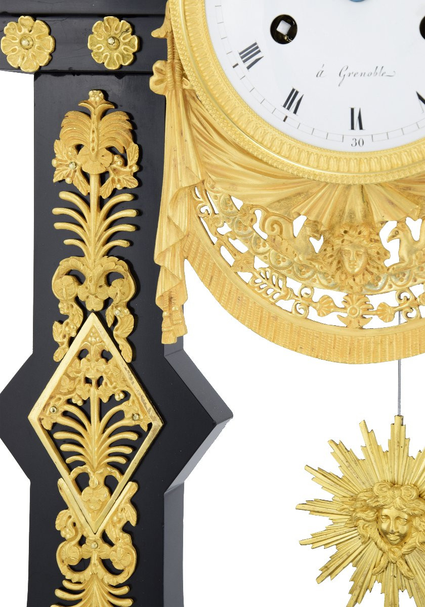 Pendule portique Empire Horloger : ROSSELET 1815-photo-5