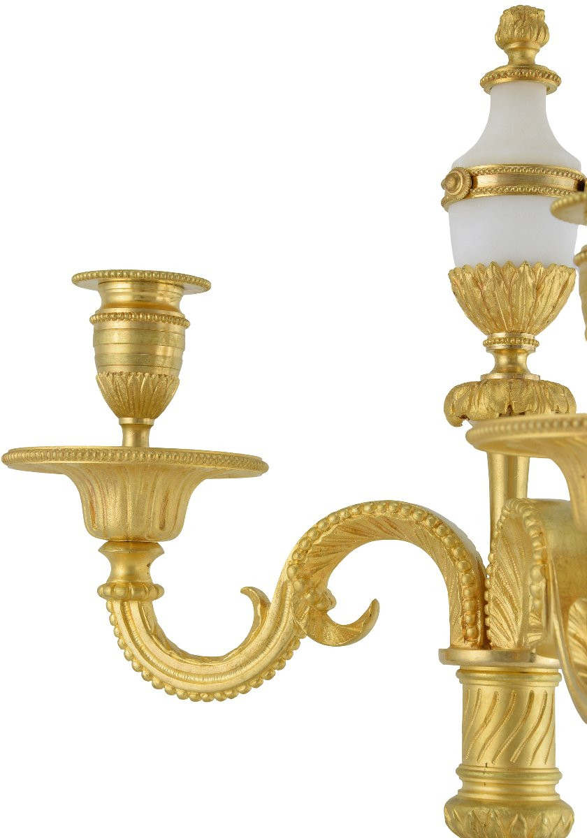 Paire de chandeliers style Empire XIXème-photo-3