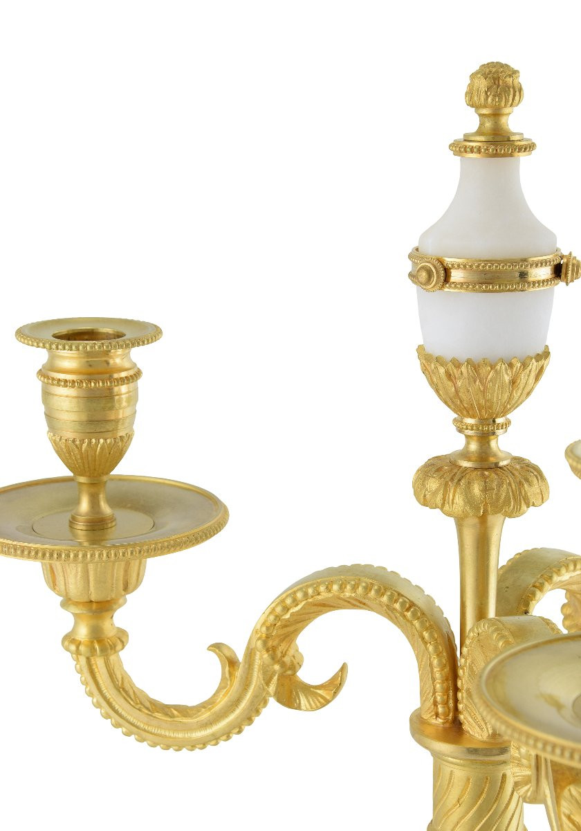 Paire de chandeliers style Empire XIXème-photo-3