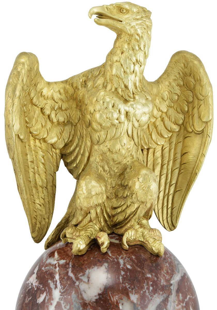 Paire d'aigles impériaux signée D. Campagne / LeBlanc-photo-4